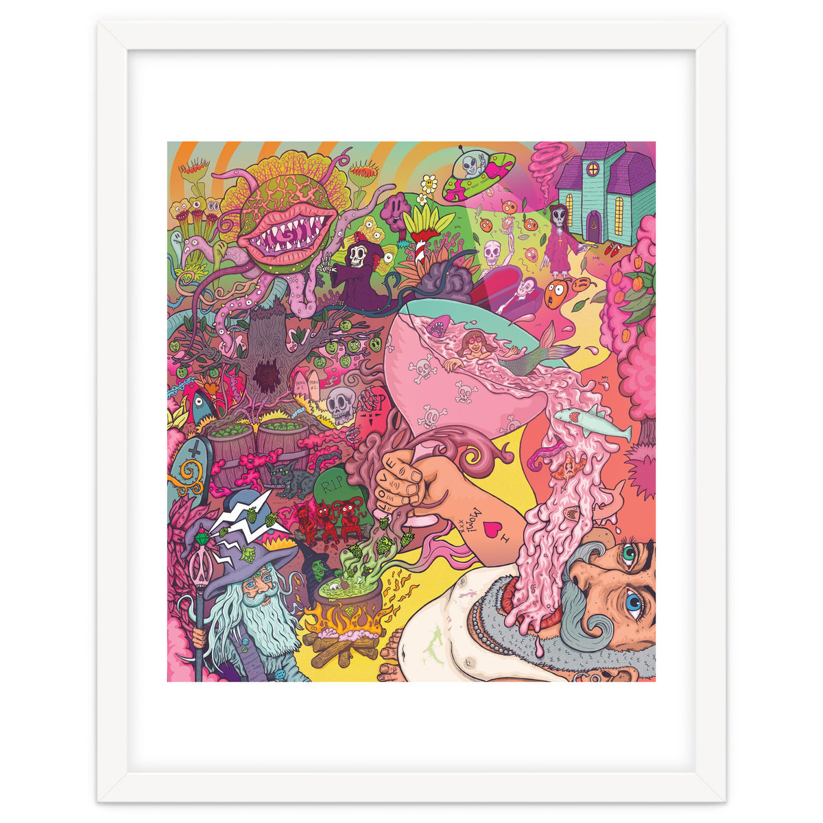 Abbeydale Brewery Collab Series Full Illustration - Yeastie Boys UK, Northern Monk, Origins Fyne Ales, Haand, Brew York and Black Jack Brewery.