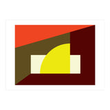 Geometric Shapes No. 9 - yellow, orange & brown (Print Only) thumbnail