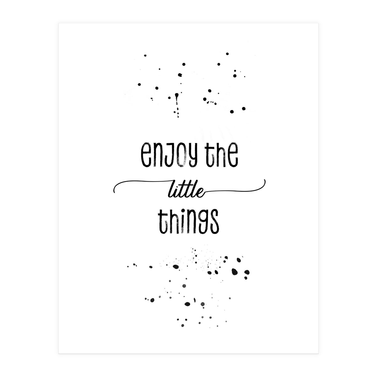 TEXT ART Enjoy the little things (Print Only)