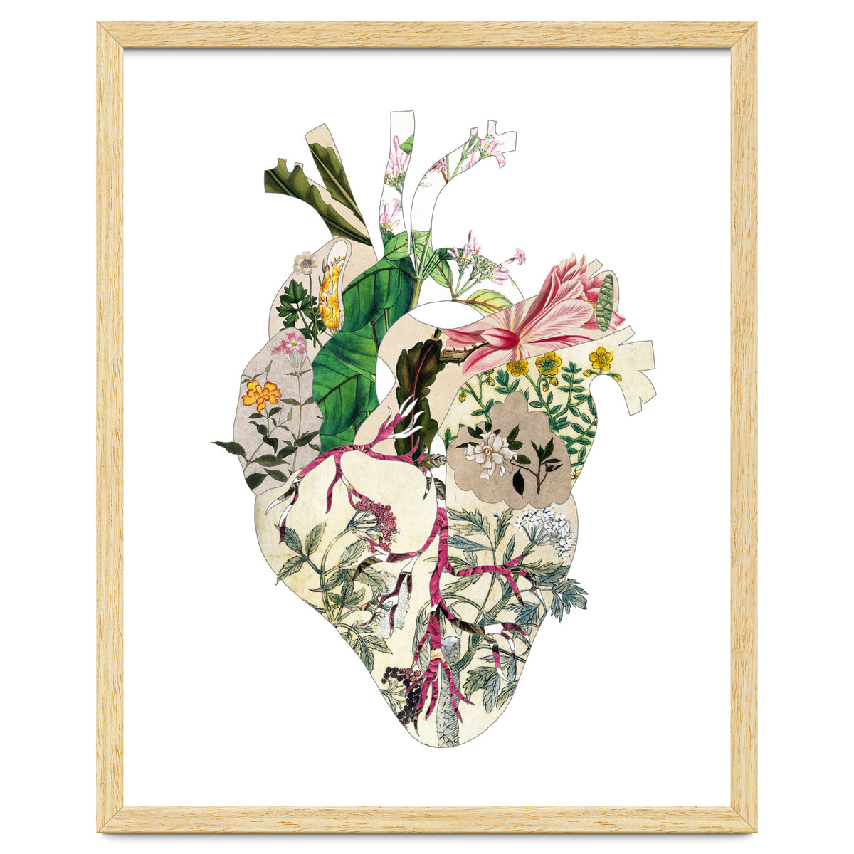 Vintage Botanical Heart
