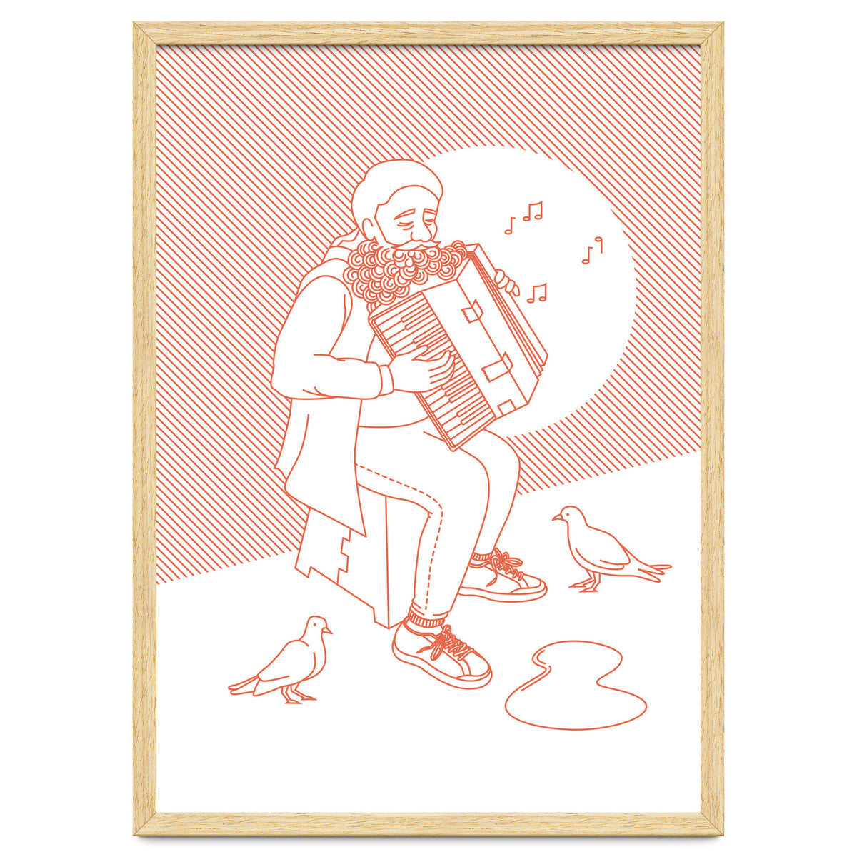 "For Love Not Money" in Orange