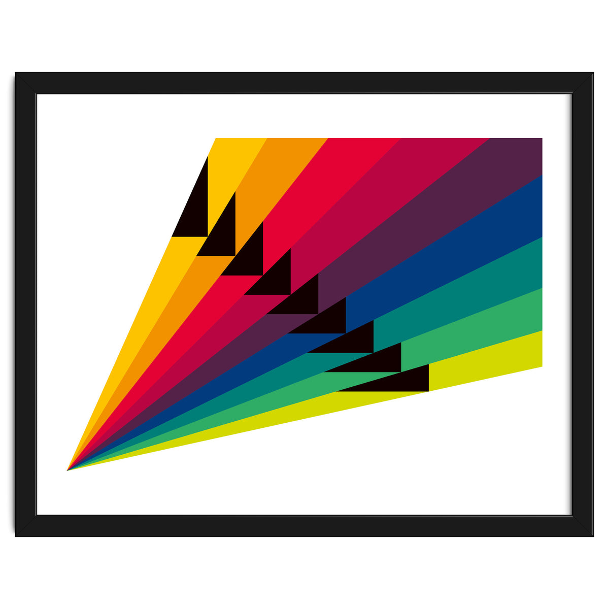 Geometric shapes No. 255 - multi coloured stripes