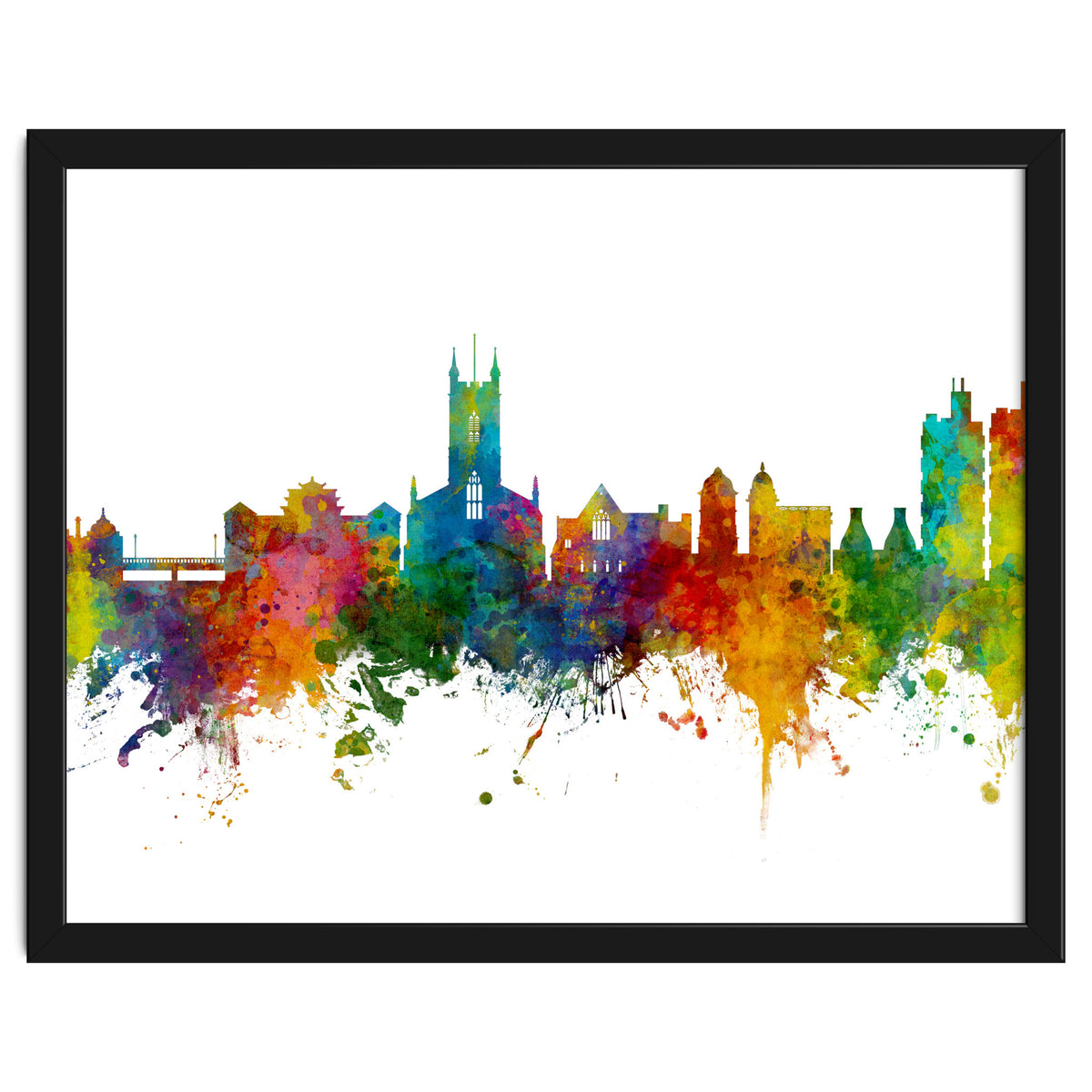 Stoke-on-Trent England Skyline