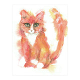 Orange tabby  cat (Print Only) thumbnail
