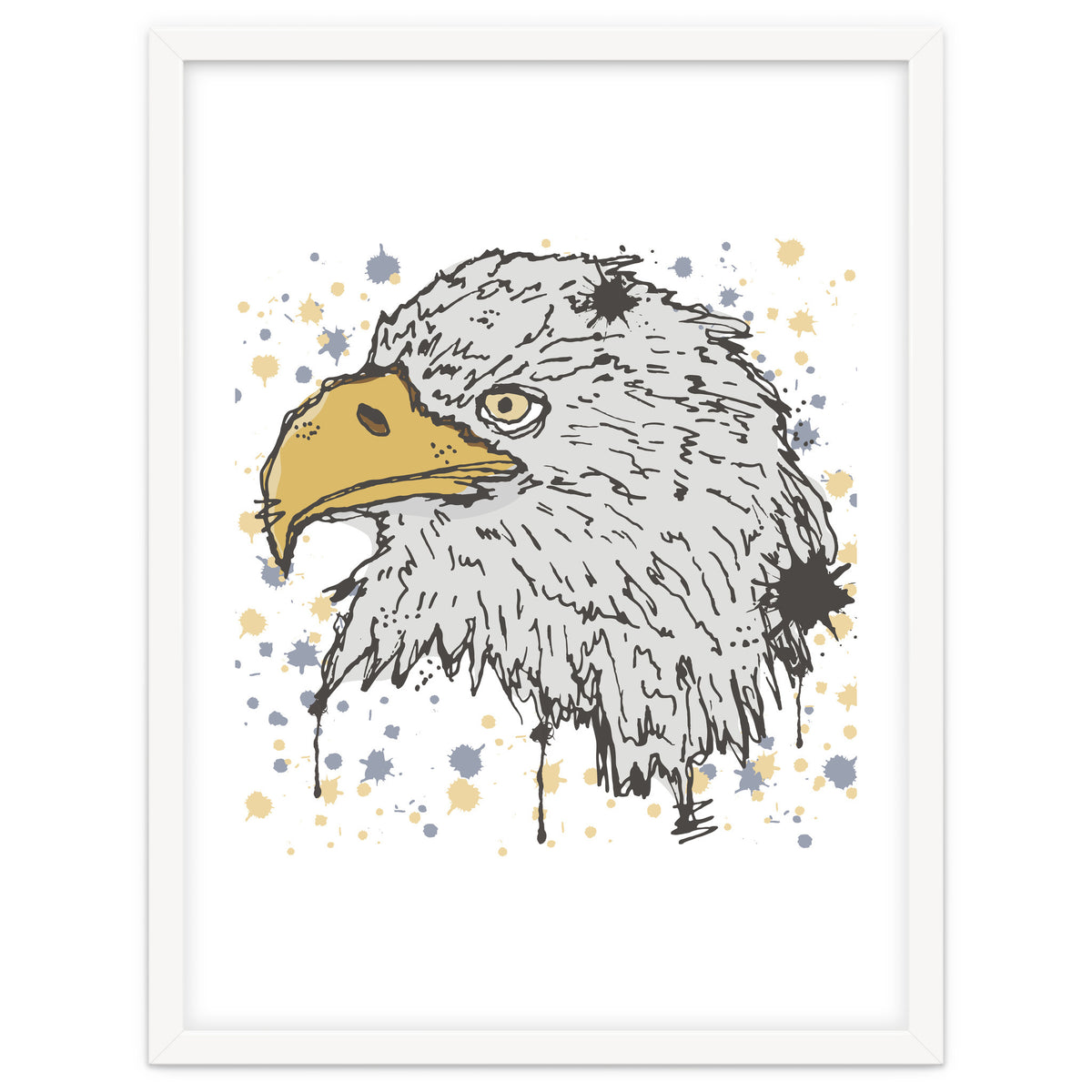 Eagle scribble sketch