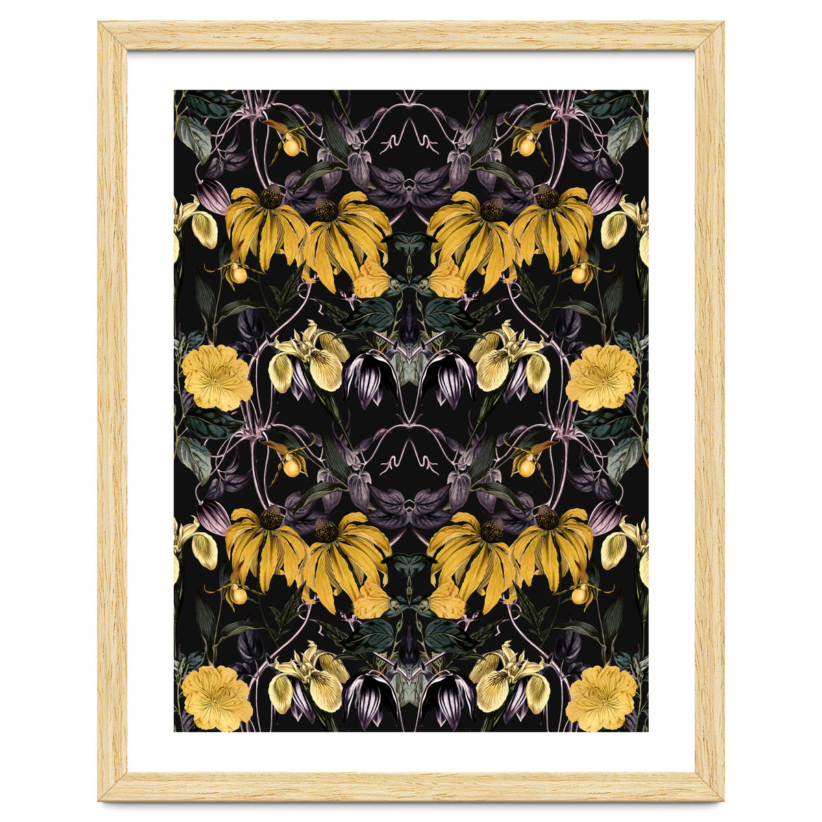 Nocturnal botanical garden kaleidoscope