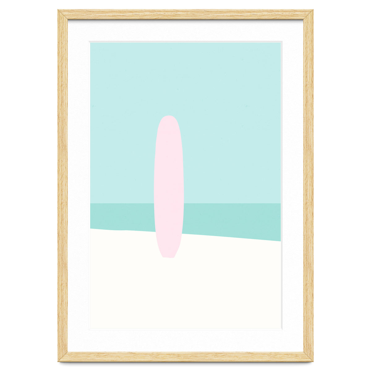 Minimal Surfboard - Turquoise Coast