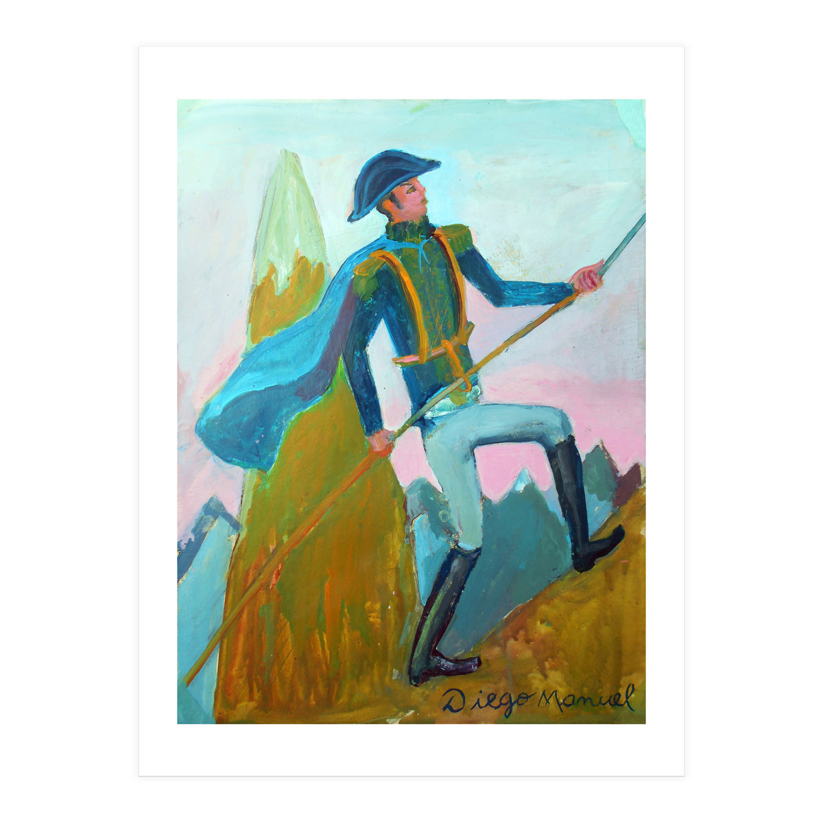 San Martin Cruzando Los Andes (Print Only)