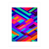 Eclectic Alignment, Abstract Maximalist Geometric Painting, Contemporary Modern Shapes, Pop Of Color (Print Only) thumbnail