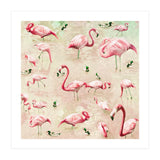 Flamingos Vintage Pink (Print Only) thumbnail