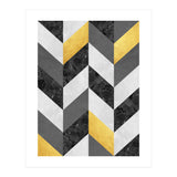 Chevron gold and marble (Print Only) thumbnail