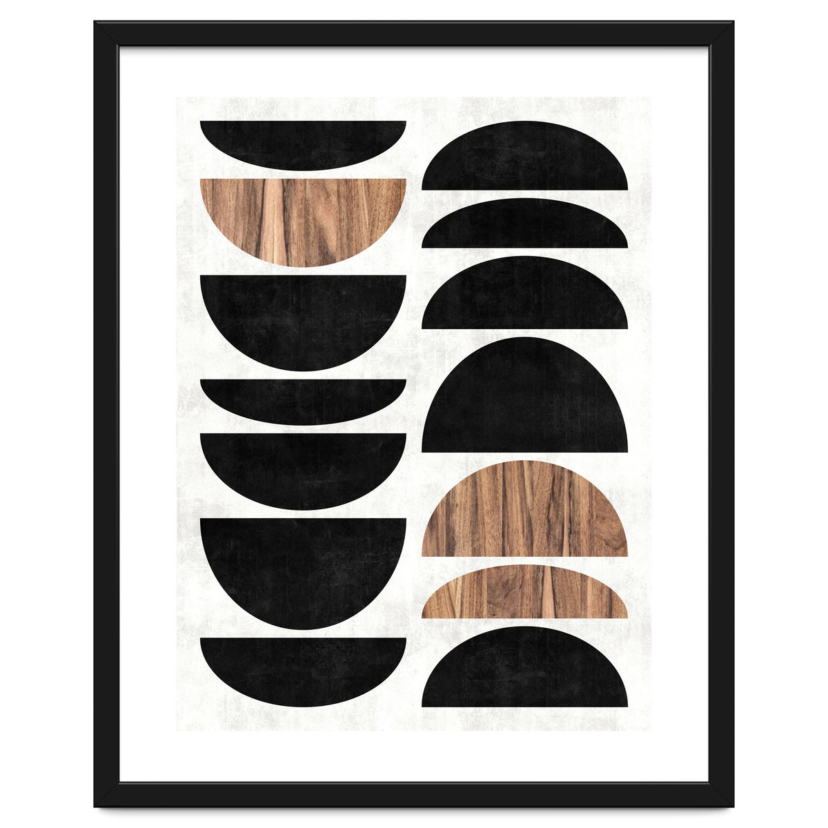 Mid-Century Modern Pattern No.7 - Concrete and Wood