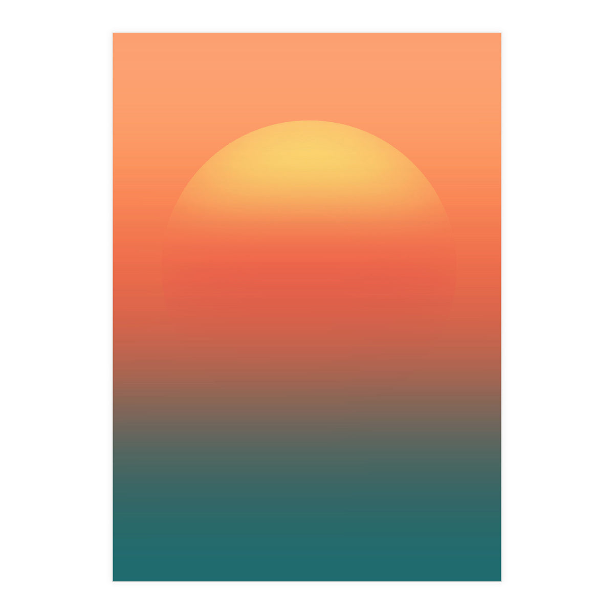 Ocean sunrise (Print Only)