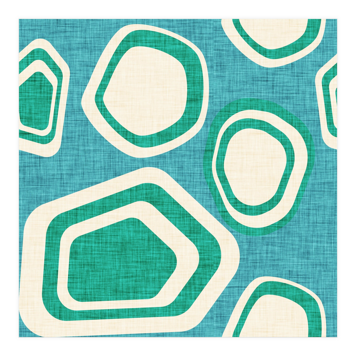 Day At The Lake Blue  (Print Only)