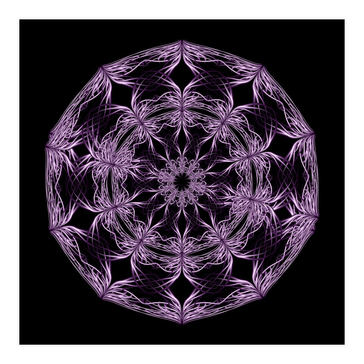 Mandala purple and black (Print Only)