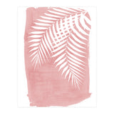 Palm Leaves On Pink (Print Only) thumbnail