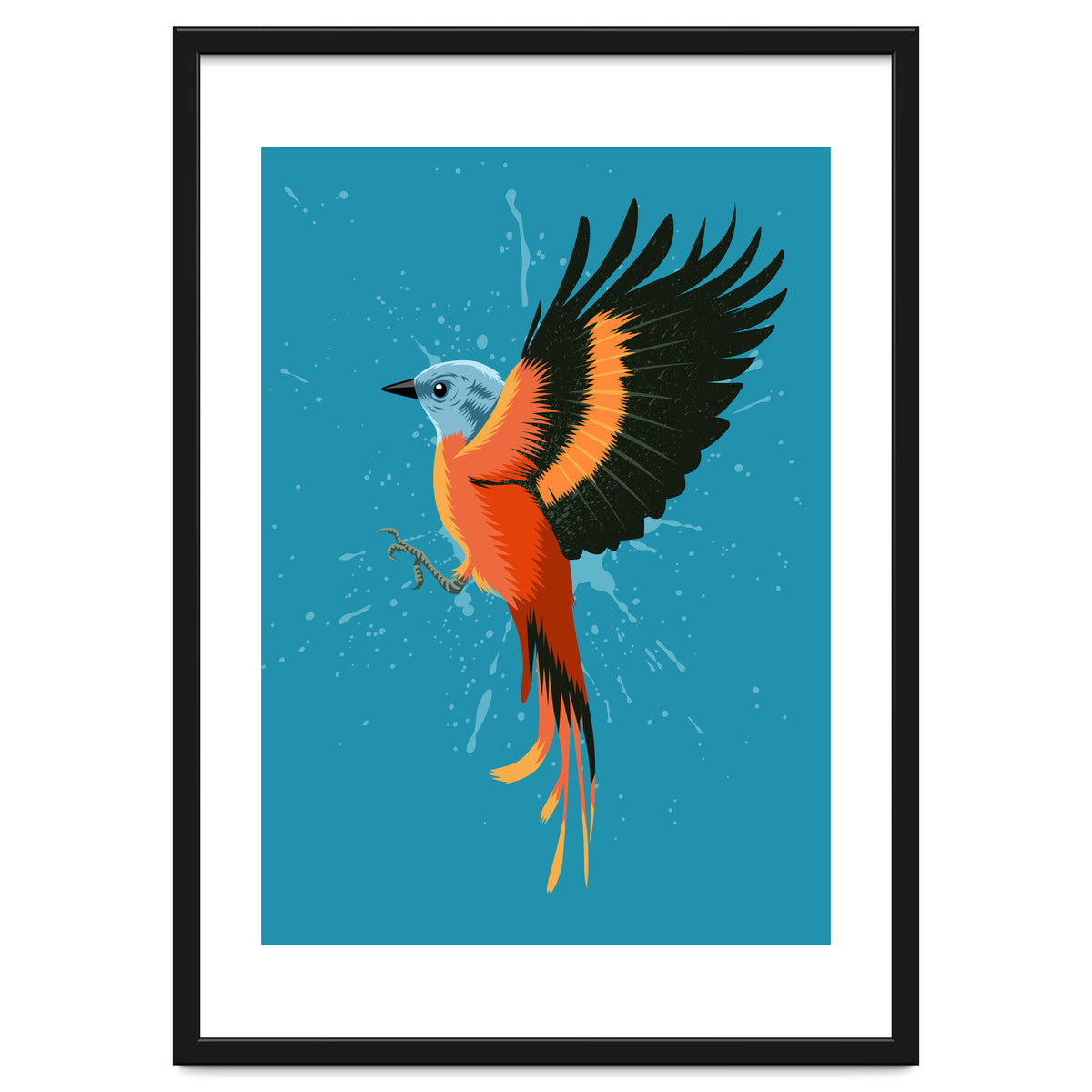 Tropical flying bird