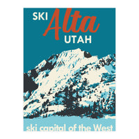 Ski Alta Utah vintage poster (Print Only)