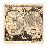 Old world mapa mundi (Print Only)
