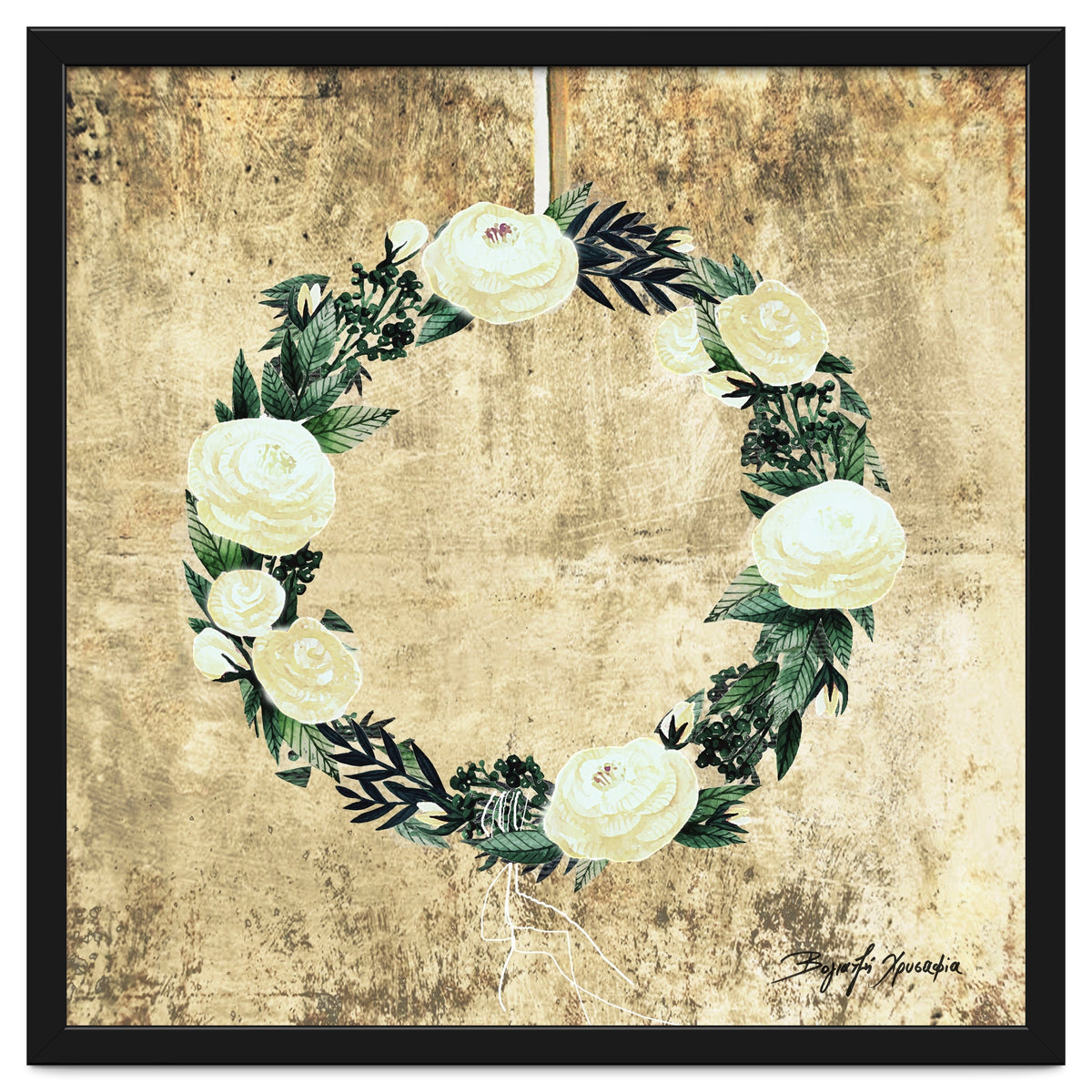 Wreath #White Flowers #Royal collection