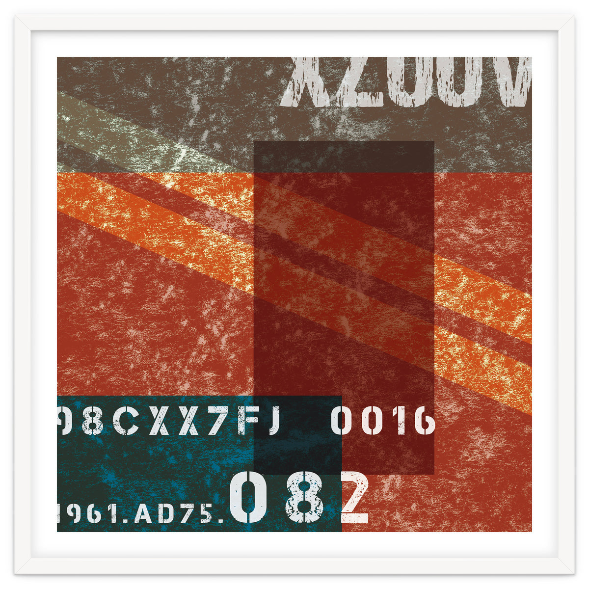 Abstract Industrial Red