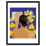 You're never alone when lost in the magic of a book, Bohemian Reader Botanical, Nude Plant Lady thumbnail
