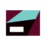 Geometric Shapes No. 84 - purple & turquoise  (Print Only) thumbnail