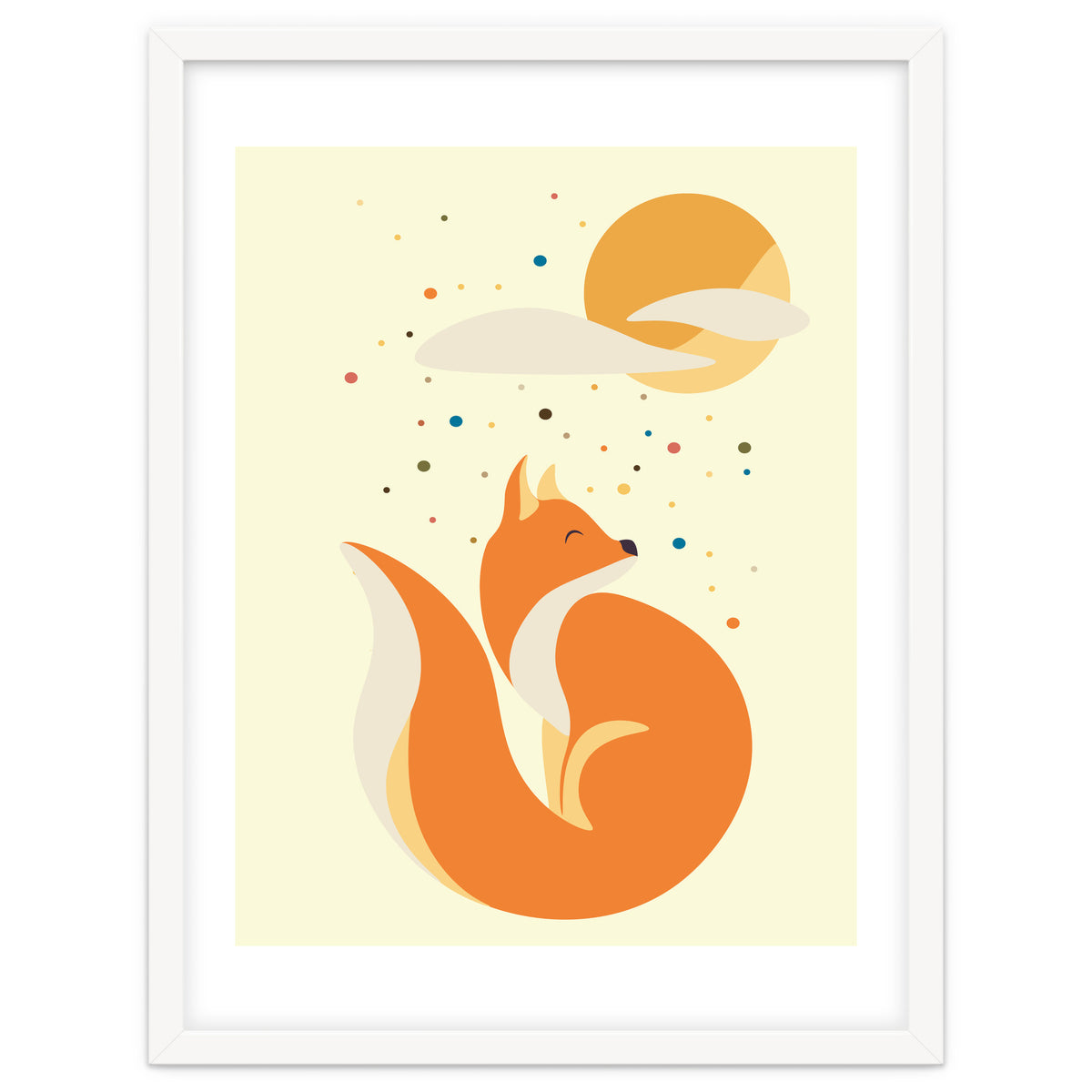 Foxy felt with the heart