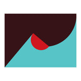 Geometric Shapes No. 8 - blue, purple & red (Print Only) thumbnail