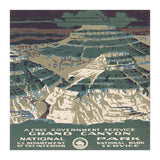 Grand Canyon Vintage Poster  (Print Only) thumbnail