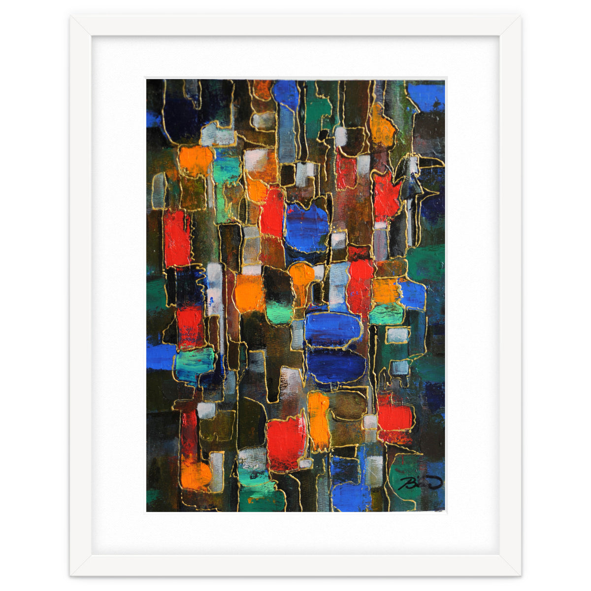 Abstract Brooklyn...38x28.cm. Acrylic