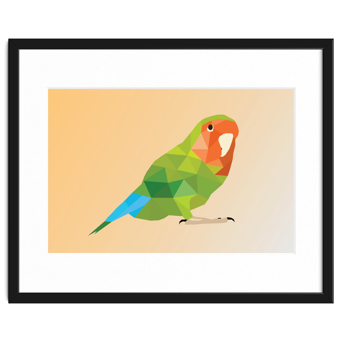 Parrot Low Poly Art