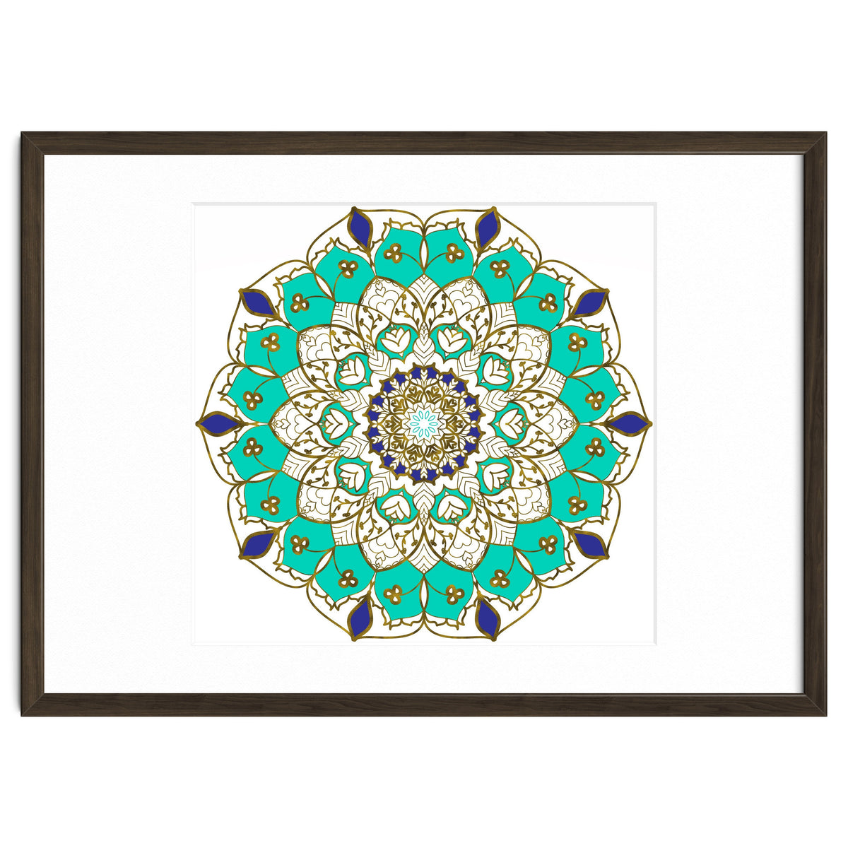 Blue and Gold Mandala