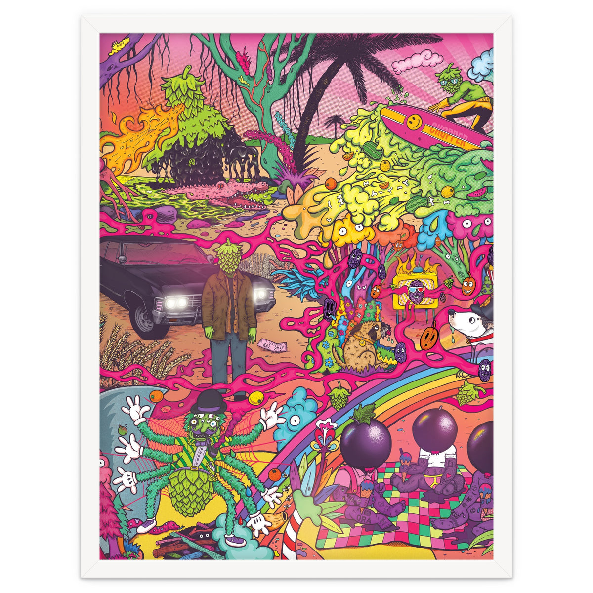 ABBEYDALE BREWERY COLLAB SERIES #2 FULL ILLUSTRATION - THORNBRIDGE, WILDE CHILD, RIDGESIDE, TORRSIDE, BOX SOCIAL, ORA BREWING