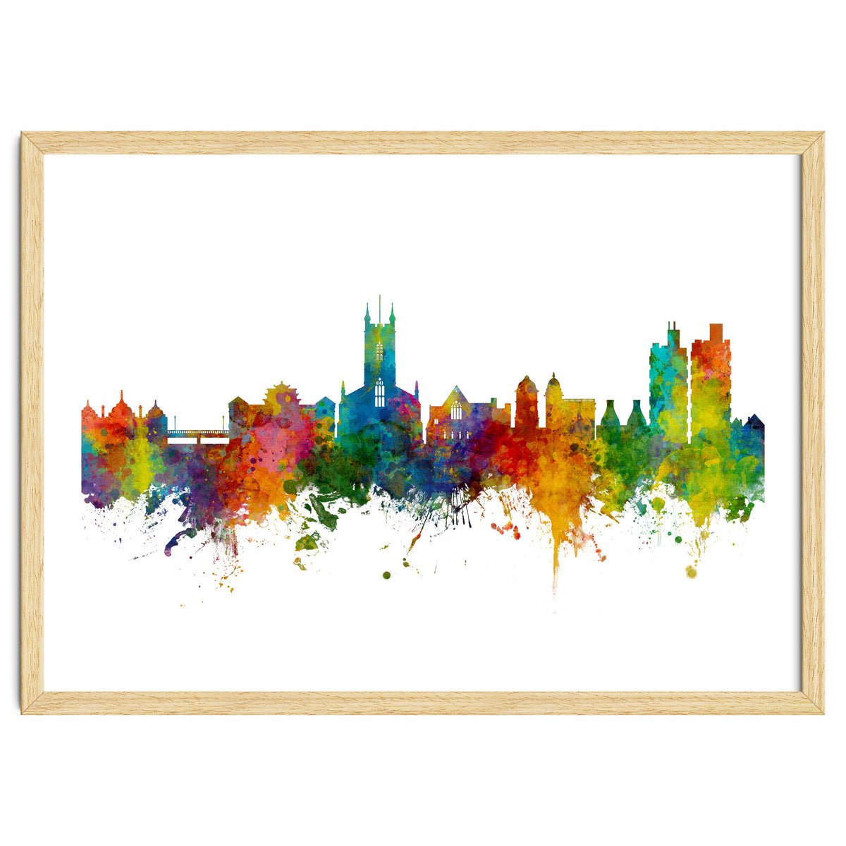 Stoke-on-Trent England Skyline