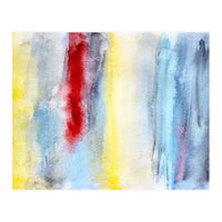 Touch of red || abstract watercolor (Print Only)