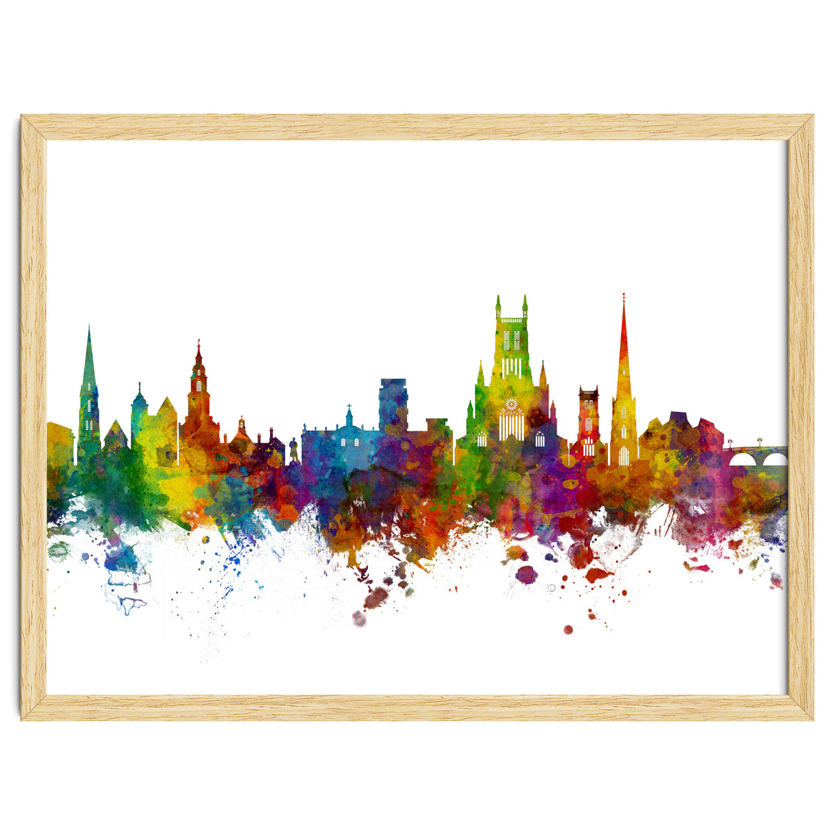 Worcester England Skyline