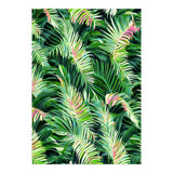 Palm & Peace Art Print, Tropical Botanical Jungle Canvas Print, Nature Painting Plants Forest Poster (Print Only) thumbnail