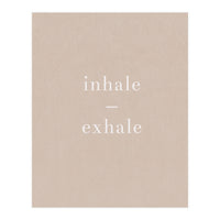 Inhale Exhale Beige Yoga (Print Only)