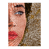 Under The Jute Hat, Bohemian Woman Fashion Painting (Print Only) thumbnail