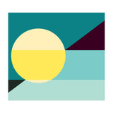 Geometric Shapes No. 3 - teal, purple & yellow (Print Only) thumbnail