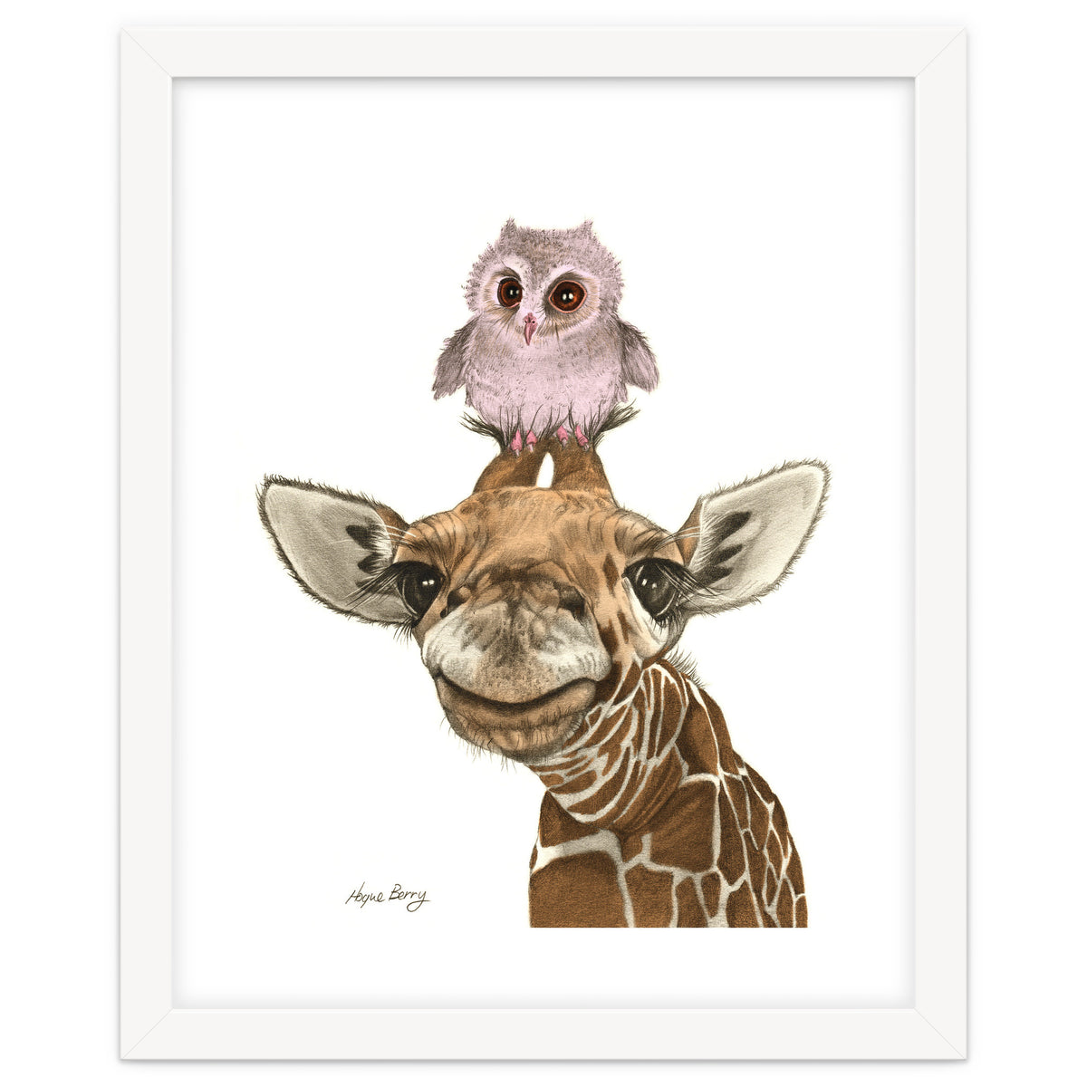 Giraffe and Owl
