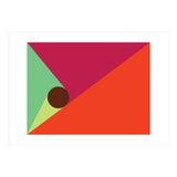Geometric Shapes No. 25 - orange, mint & purple (Print Only) thumbnail
