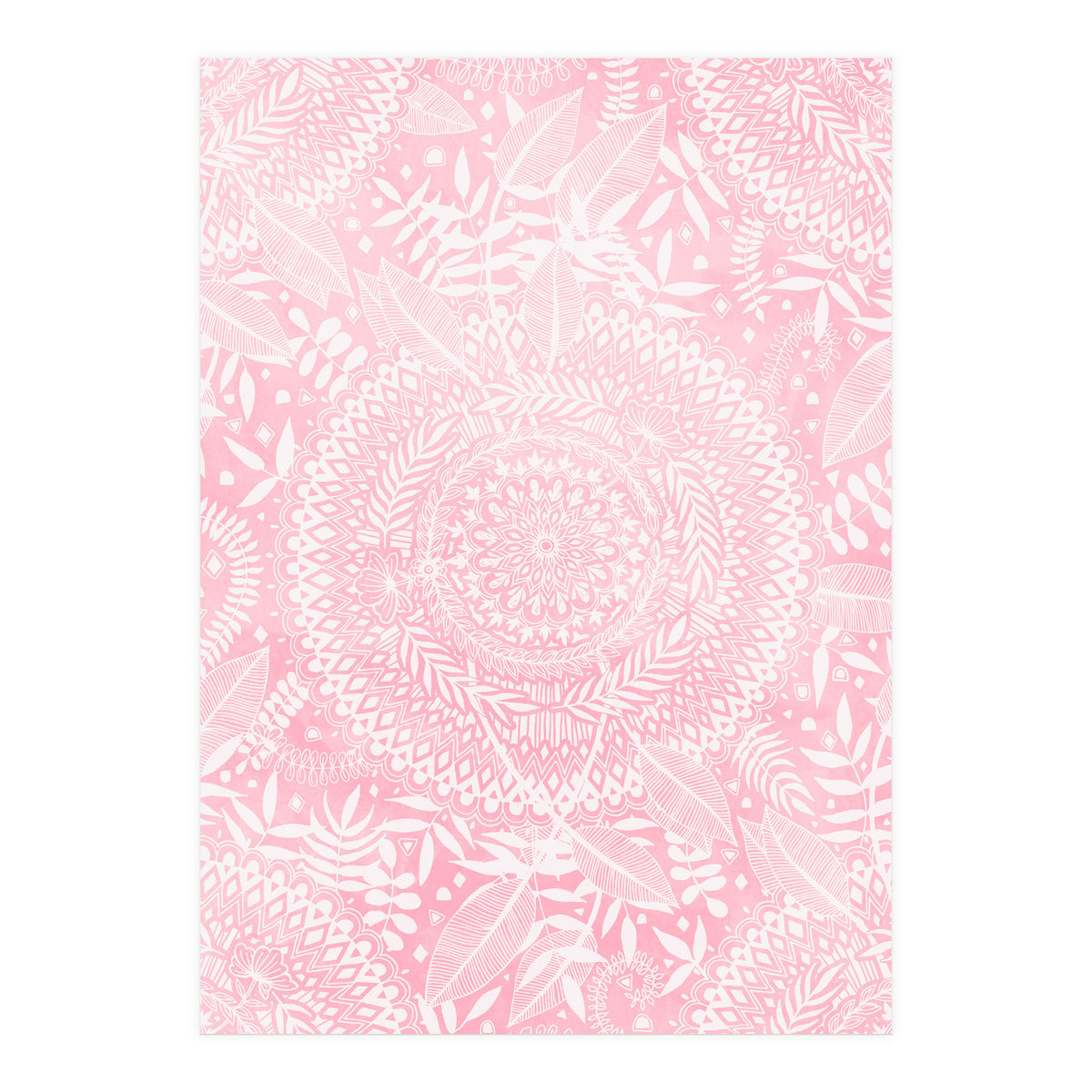Medallion Pattern in Blush Pink (Print Only)