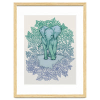Emerald Elephant in the Lilac Evening