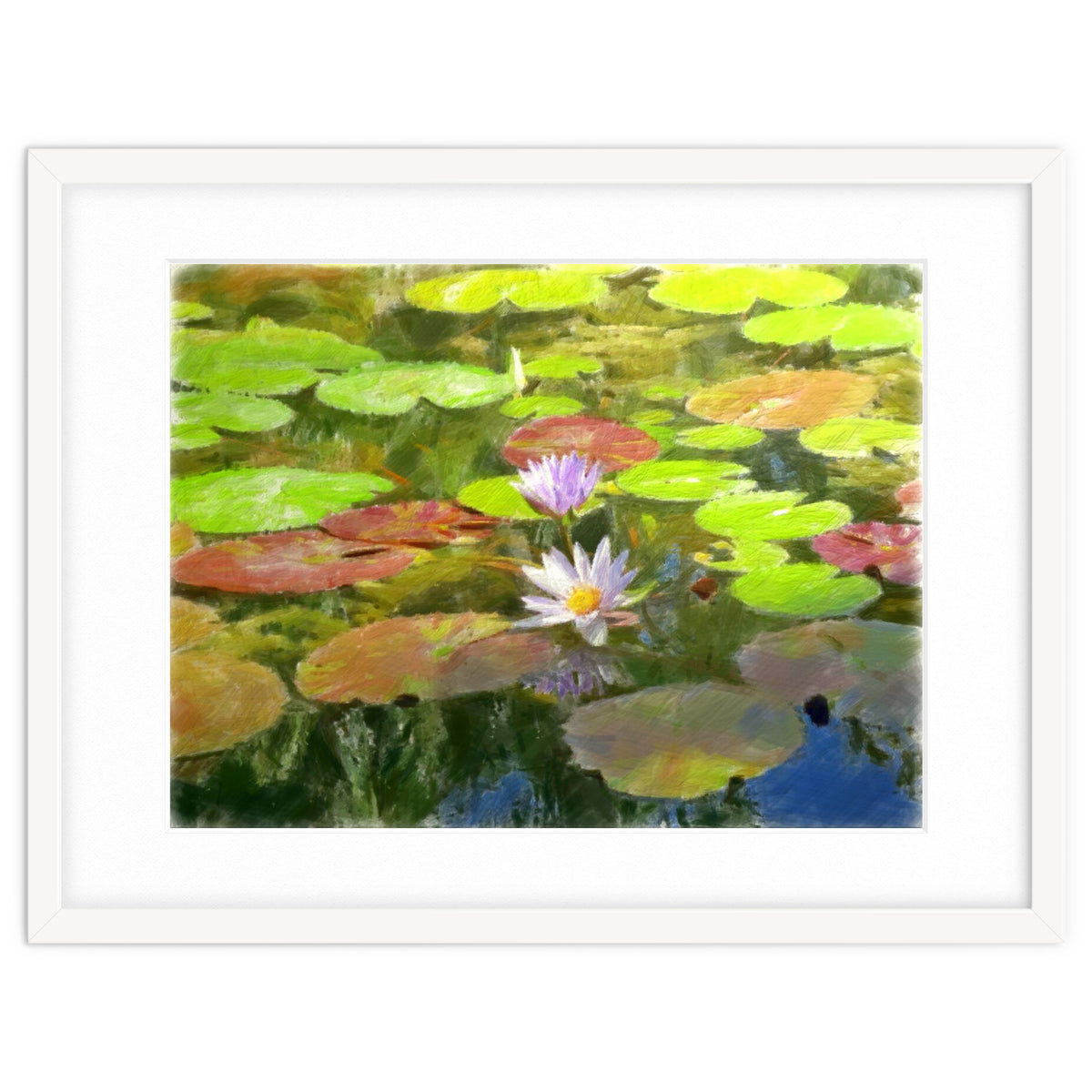 Floating in the water