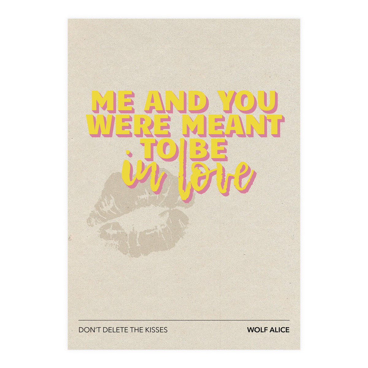 Wolf Alice - Don't Delete The Kisses (Print Only)