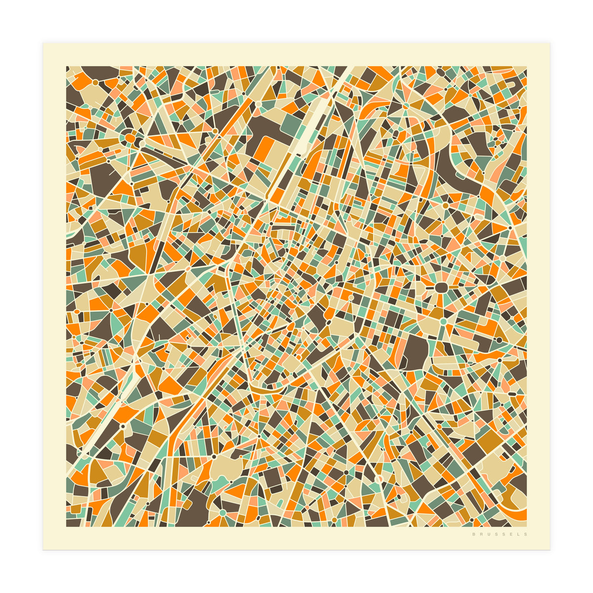 BRUSSELS MAP (Print Only)