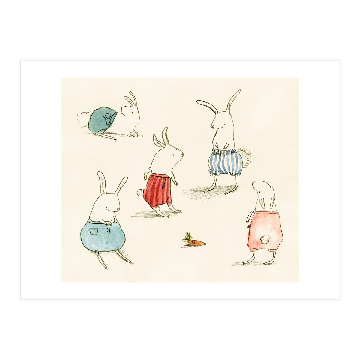If Rabbits Wore Pants (Print Only)
