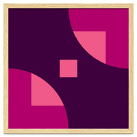Geometric Shapes No. 1 - purple & pink squares